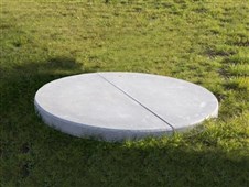 DITON Poklop Studniční půlený armovaný 90 - kompletní